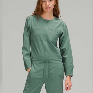 Lululemon Ventlight Zippered Jumpsuit Tidewater Teal size 2